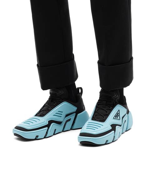 prada techno stretch sneakers on feet|Prada Livermore.